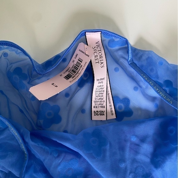 NWT Victoria’s Secret Boyshort Sheer Panties in Blue • S Small - Picture 3 of 4